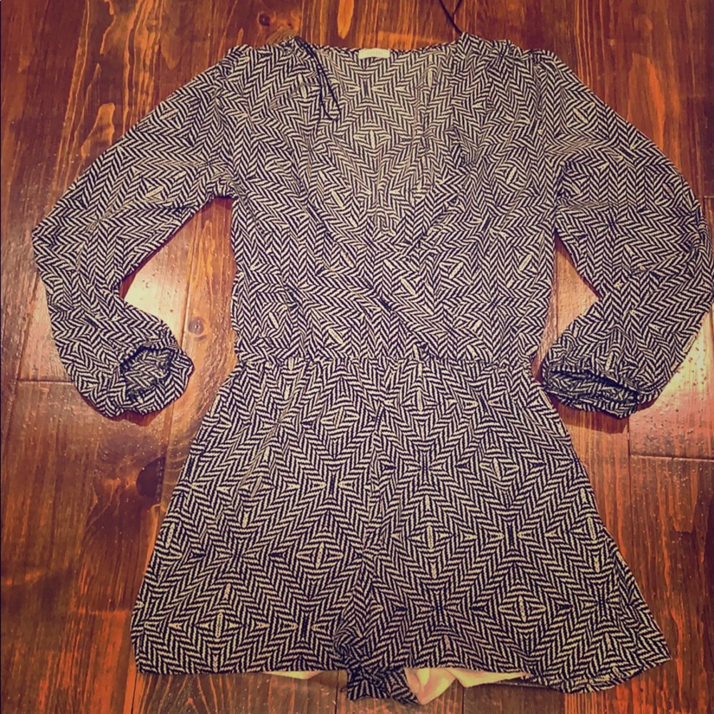 Tobi black and white romper